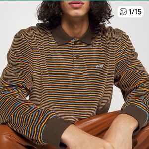 Obey Clothing Kept Polo Shirt Sweatshirt Size L